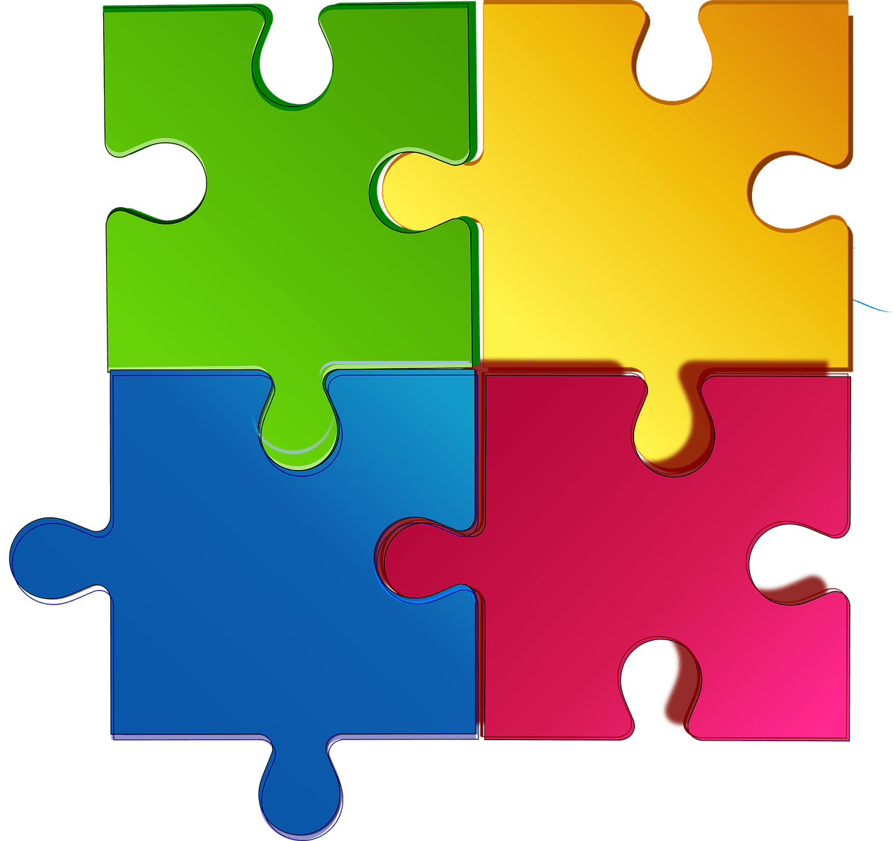 Pixabay - Jigsaw interconnections