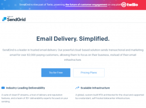 SendGrid web snip