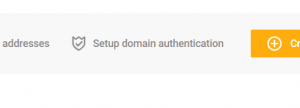 Setup domain authentication